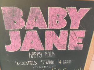 Baby Jane Chalk Board sign