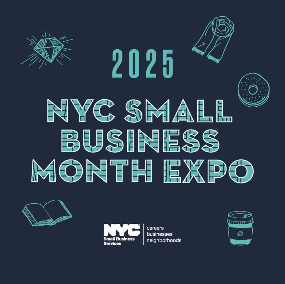 Graphic with detailed text on small business expo