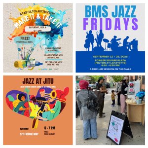 Collage of upcoming event posters