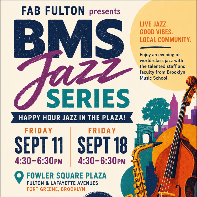 colorful text with details of the jazz dates